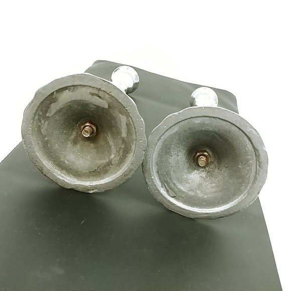 Candle Stick Holders Twist Shaft Base Cast Aluminum Vintage Home Decor 9" - Picture 4 of 8